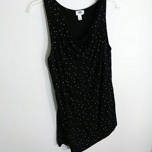 Old Navy Polka Dot Cowl Neck Sleeveless Top